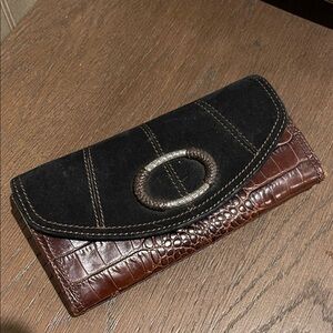 Brighton Long Wallet leather Suede